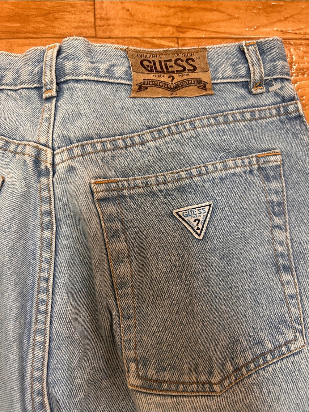 Vintage Guess Jeans Womens 31x25 Blue Georges Marciano Mom USA 80s Balloon Leg